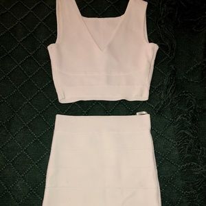 BCBG white bodycon set